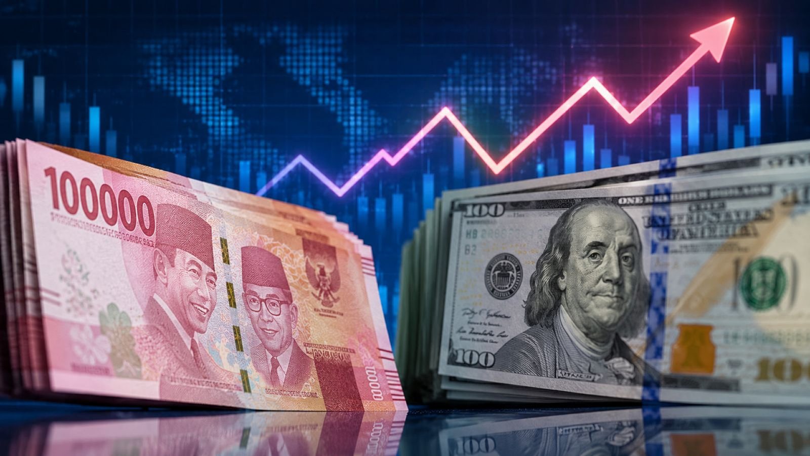 Rupiah Kian Tertekan, Dolar AS Nyaris Sentuh Rp 17.500