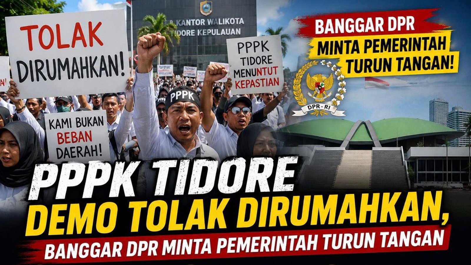PPPK Tidore Demo Tolak Dirumahkan, Banggar DPR Desak Pemerintah Pusat Segera Bertindak