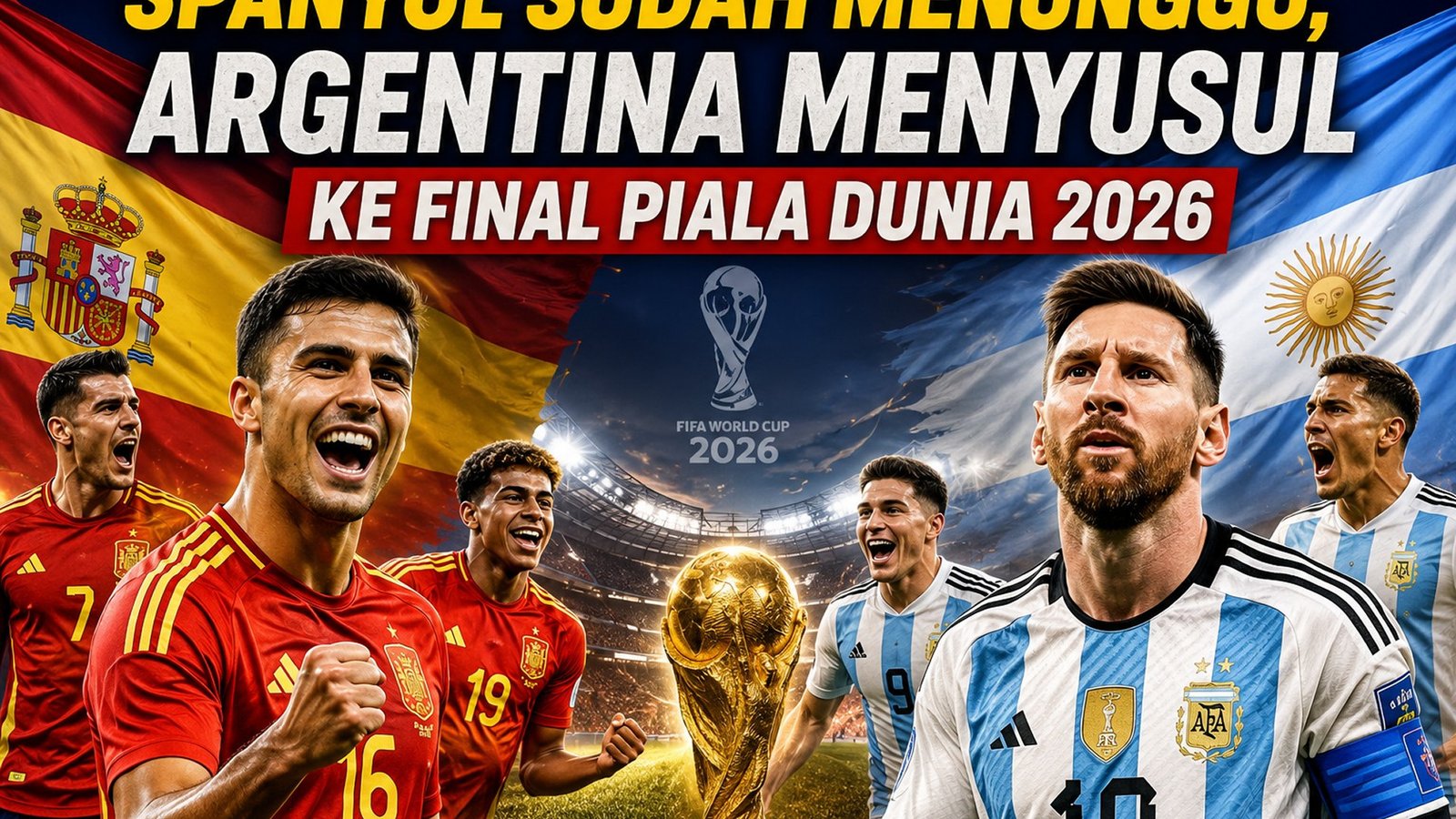 Spanyol Sudah Menunggu, Argentina Menyusul ke Final Piala Dunia 2026