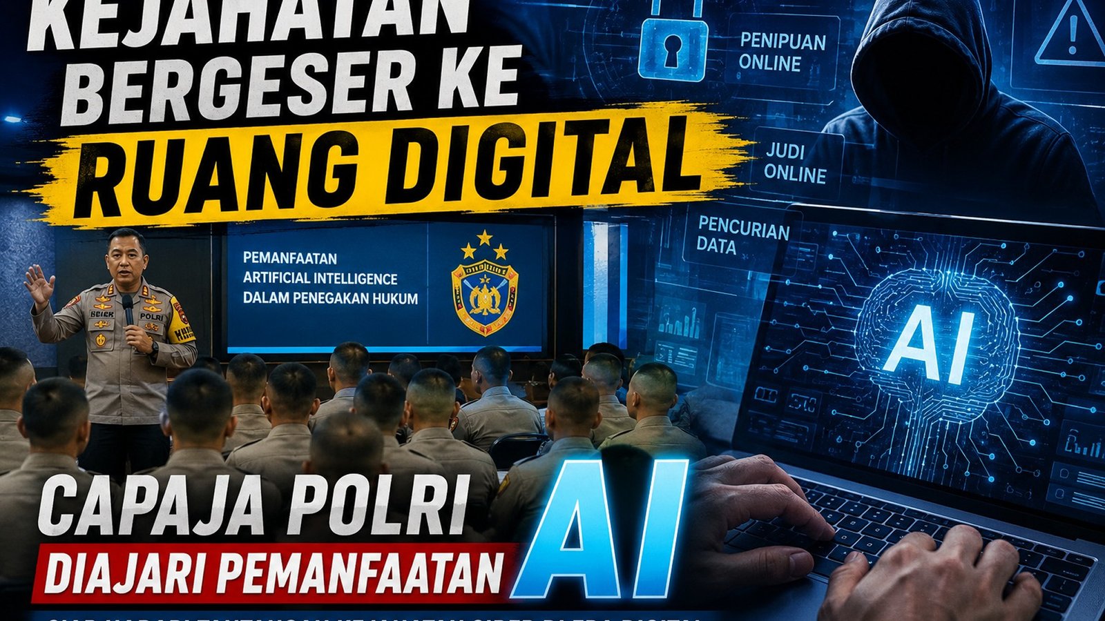 Polri Bekali Capaja dengan AI untuk Hadapi Lonjakan Kejahatan Digital