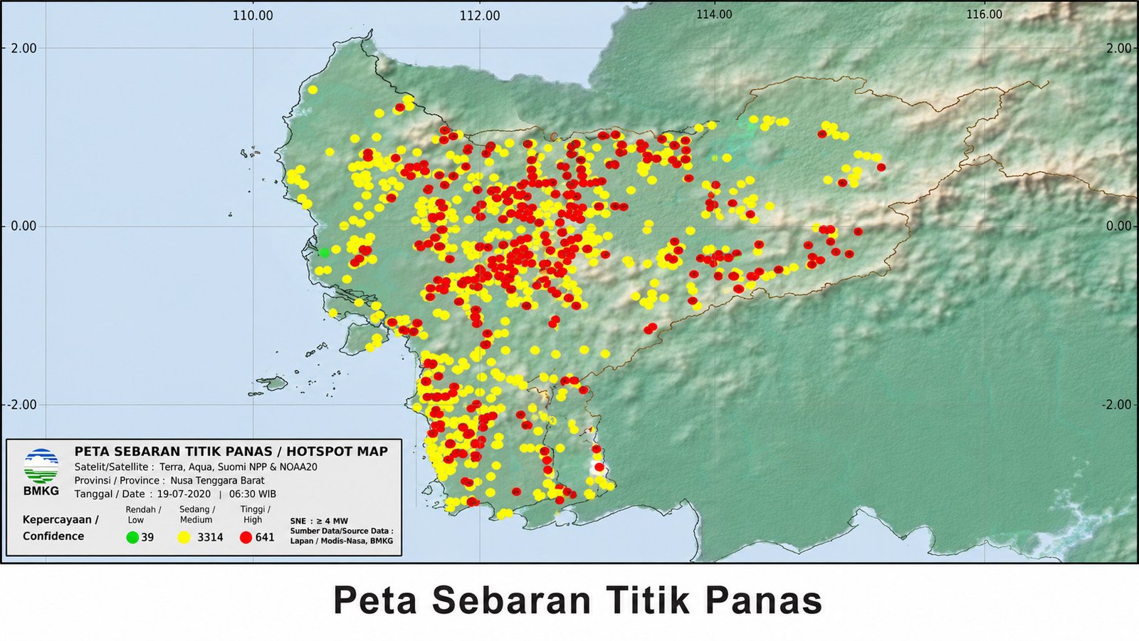 Karhutla Meluas, Ini Sebaran Titik Panas di Kalimantan