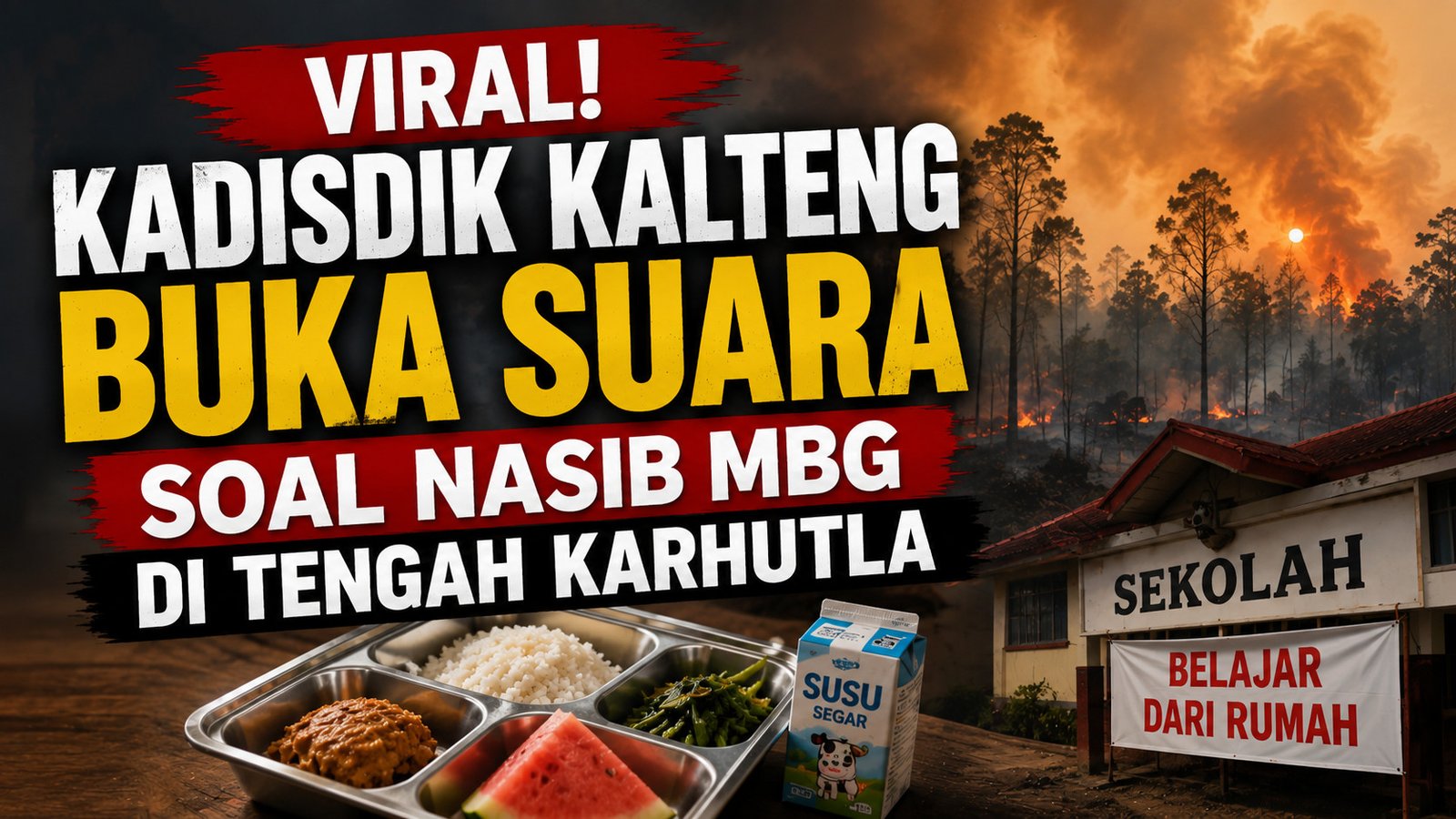 Kadisdik Kalteng Buka Suara soal MBG di Tengah Karhutla, Tegaskan Keselamatan Siswa Tetap Prioritas