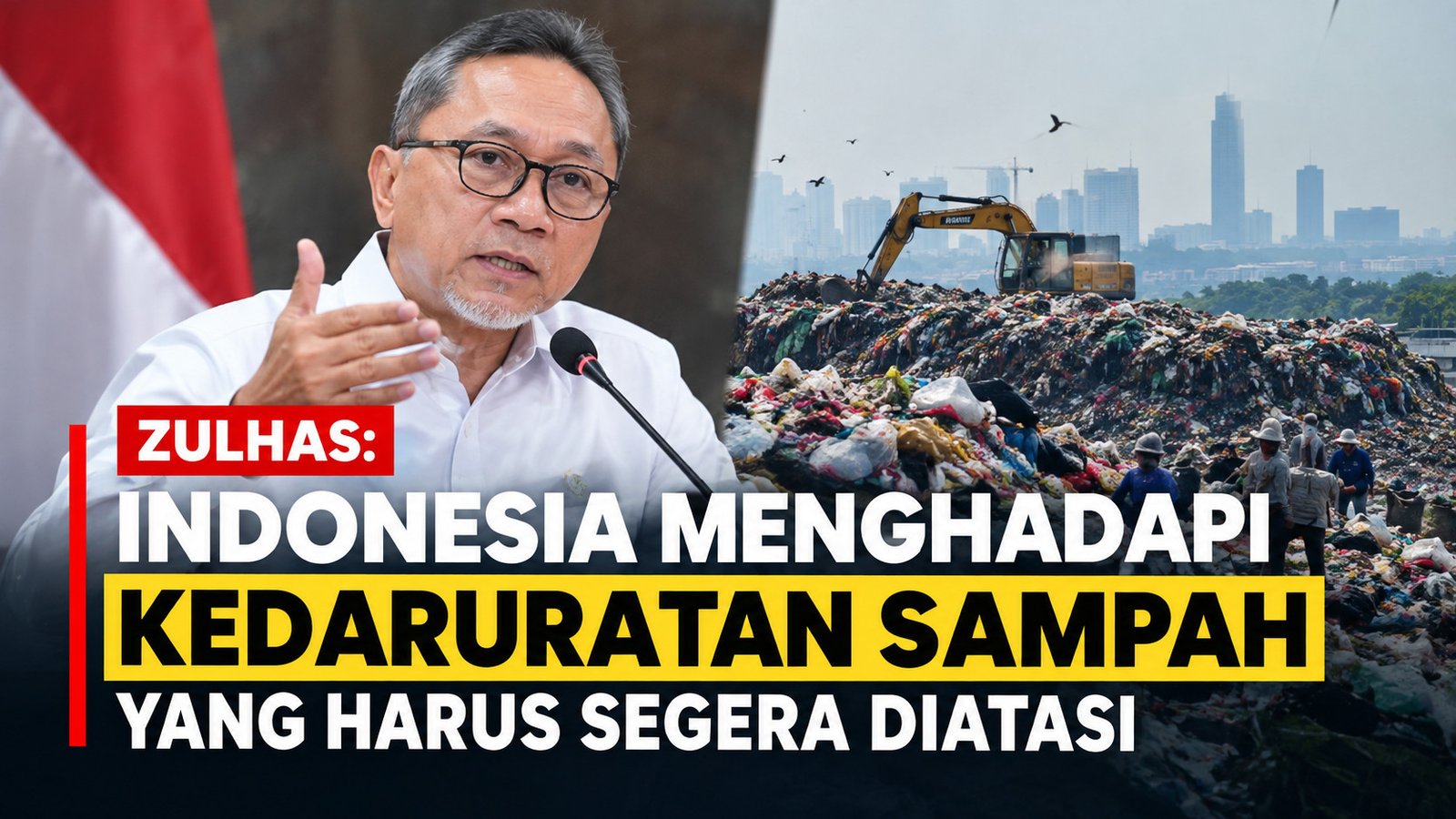 Zulhas Sebut Indonesia Darurat Sampah, Pemerintah Percepat Pengelolaan dari Hulu hingga Hilir